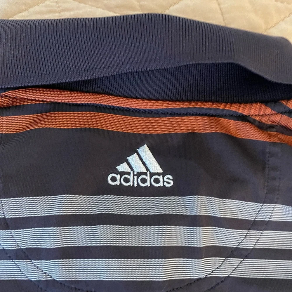 Adidas 2008 U.S. OPEN TORREY PINES Logo Horizontal Striped Golf‎ Shirt Size L
